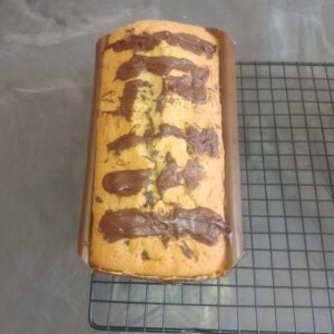 Budín  con chips de chocolate